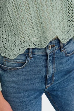 Only Jersey calado manga francesa^Mujer Jerséis Y Cárdigans