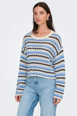 Only Jersey calado manga larga^Mujer Jerséis Y Cárdigans