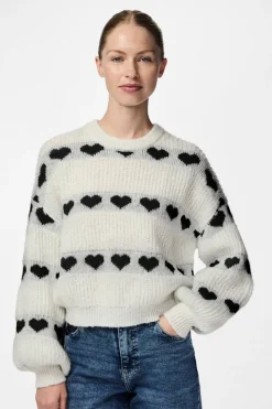 Pieces Jersey con corazones^Mujer Jerséis Y Cárdigans