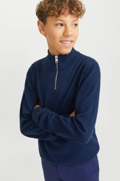 Jack & Jones Junior Jersey con cuello cremallera^Niños Sudaderas|Jerséis