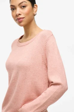 Vila Jersey con cuello redondo de viscosa^Mujer Basic Bar