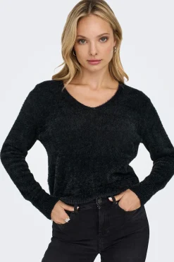 Only Jersey con efecto pelo^Mujer Abrigos