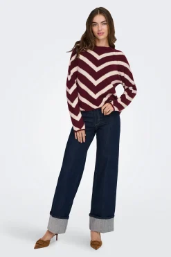 Only Jersey con estampado geom&eacute;trico^Mujer Jerséis Y Cárdigans