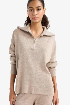 DeFacto Jersey con media cremallera^Mujer Jerséis Y Cárdigans|Basic Bar