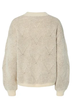 Pieces Jersey contraste pu&ntilde;os cuello^Mujer Jerséis Y Cárdigans