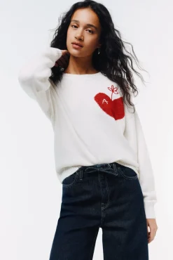 Springfield Jersey coraz&oacute;n A^Mujer Jerséis Y Cárdigans