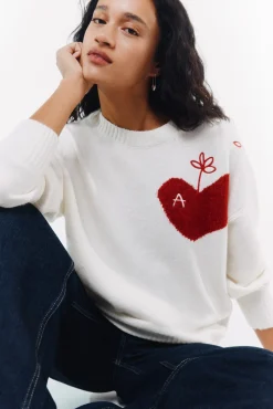 Springfield Jersey coraz&oacute;n A^Mujer Jerséis Y Cárdigans