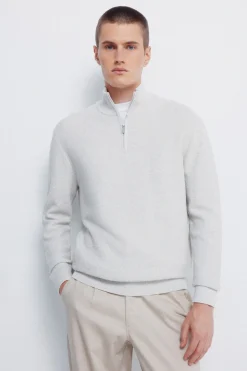 Springfield Jersey cremallera liso^Hombre Jerséis Y Cárdigans