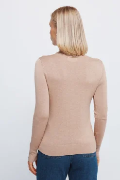 Springfield Jersey cuello alto botones pu&ntilde;os^Mujer Jerséis Y Cárdigans