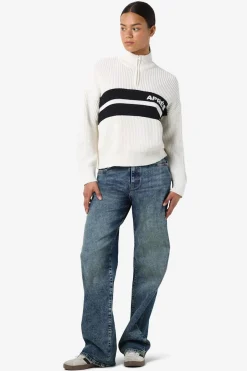 Noisy May Jersey cuello alto cremallera bordado^Mujer Jerséis Y Cárdigans