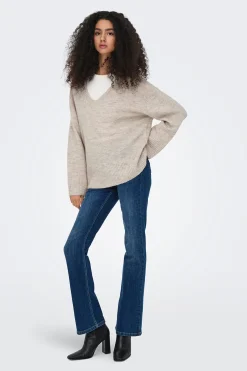 JDY Jersey cuello pico^Mujer Jerséis Y Cárdigans|Basic Bar