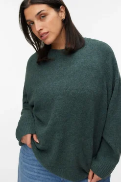 Vero Moda Curve Jersey cuello pico Curve^Mujer Basic Bar