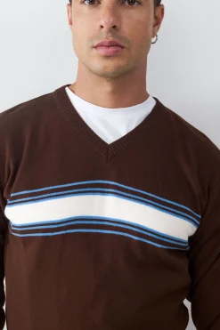 Balmohk Jersey Cuello Pico Rayas^Hombre Jerséis Y Cárdigans