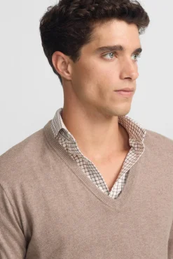 Silbon Jersey cuello pico retro^Hombre Jerséis Y Cárdigans