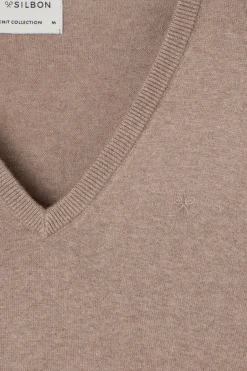 Silbon Jersey cuello pico retro^Hombre Jerséis Y Cárdigans