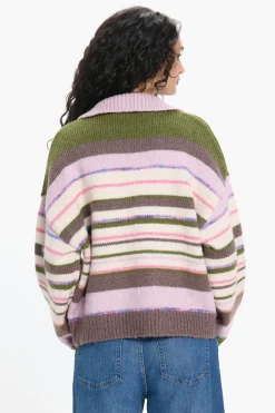 Pieces Jersey Cuello Polo Contraste^Mujer Polos