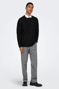 Only & Sons Jersey cuello redondo.^Hombre Jerséis Y Cárdigans