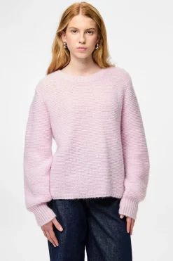 Pieces Jersey cuello redondo b&aacute;sico^Mujer Jerséis Y Cárdigans