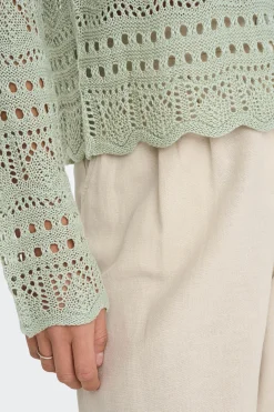 JDY Jersey cuello redondo calado^Mujer Jerséis Y Cárdigans|Camisetas