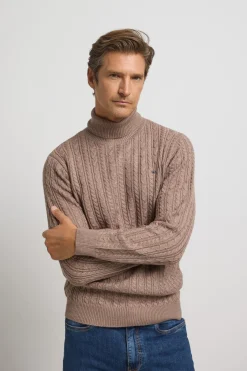 Silbon Jersey cuello vuelto de ochos^Hombre Jerséis Y Cárdigans