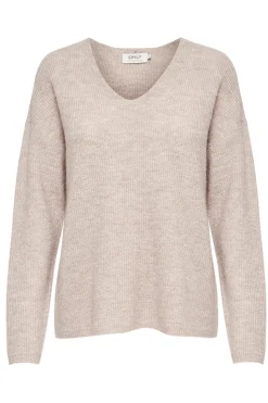 Only Jersey de canal&eacute; cuello pico^Mujer Jerséis Y Cárdigans