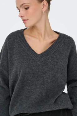 Only Jersey de cuello de pico^Mujer Jerséis Y Cárdigans|Basic Bar