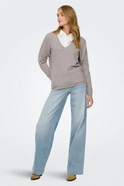 Only Jersey de cuello pico^Mujer Jerséis Y Cárdigans|Basic Bar