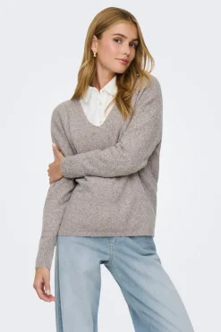 Only Jersey de cuello pico^Mujer Jerséis Y Cárdigans|Basic Bar