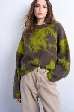 Topshop Jersey de manga larga en mezcla de acrílico, poliéster y lana^Mujer Jerséis Y Cárdigans