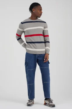 Brave Soul Jersey de punto a rayas^Hombre Jerséis Y Cárdigans