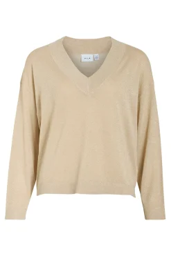 Vila Jersey de punto con glitter^Mujer Basic Bar