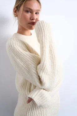 Topshop Jersey de punto de manga larga^Mujer Jerséis Y Cárdigans|Basic Bar