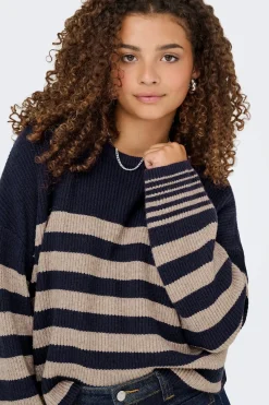 Only Jersey de rayas cuello redondo^Mujer Jerséis Y Cárdigans