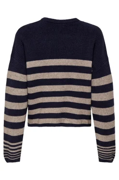 Only Jersey de rayas cuello redondo^Mujer Jerséis Y Cárdigans