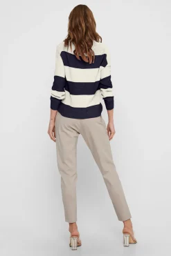 Only Jersey de rayas cuello redondo^Mujer Jerséis Y Cárdigans