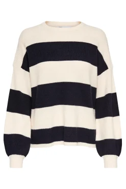 Only Jersey de rayas cuello redondo^Mujer Jerséis Y Cárdigans