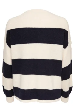 Only Jersey de rayas cuello redondo^Mujer Jerséis Y Cárdigans