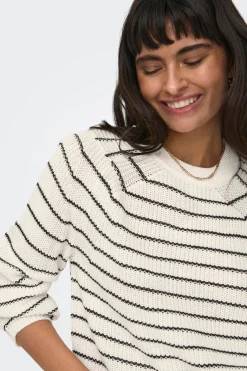 Only Jersey de rayas de manga larga^Mujer Jerséis Y Cárdigans