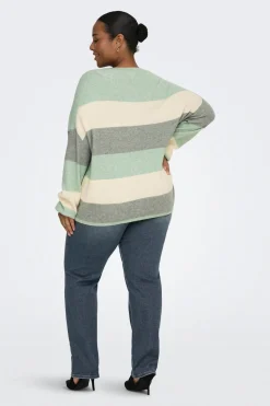 Only Carmakoma Jersey de rayas talla grande^Mujer Jerséis Y Cárdigans