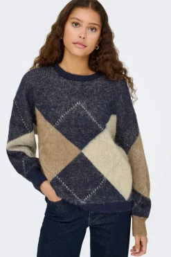 Only Jersey de rombos^Mujer Jerséis Y Cárdigans