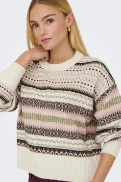 Only Jersey estampado jaquard^Mujer Jerséis Y Cárdigans