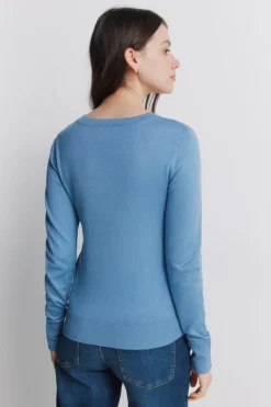 Springfield Jersey fino botones pu&ntilde;os^Mujer Jerséis Y Cárdigans