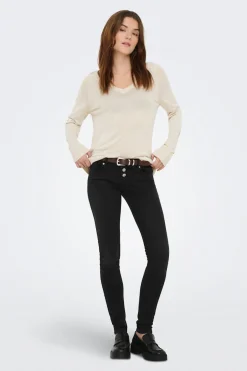 Only Jersey fino cuello de pico^Mujer Jerséis Y Cárdigans