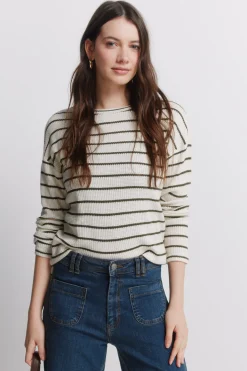 Springfield Jersey fino manga larga rayas^Mujer Jerséis Y Cárdigans