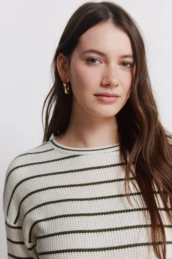 Springfield Jersey fino manga larga rayas^Mujer Jerséis Y Cárdigans