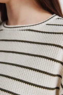 Springfield Jersey fino manga larga rayas^Mujer Jerséis Y Cárdigans