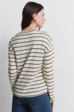 Springfield Jersey fino manga larga rayas^Mujer Jerséis Y Cárdigans