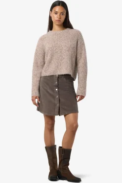 Noisy May jersey jaspeado cuello redondo^Mujer Jerséis Y Cárdigans|Basic Bar