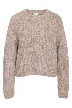 Noisy May jersey jaspeado cuello redondo^Mujer Jerséis Y Cárdigans|Basic Bar