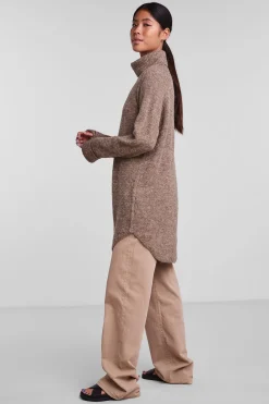 Pieces Jersey largo cuello vuelto^Mujer Jerséis Y Cárdigans|Basic Bar